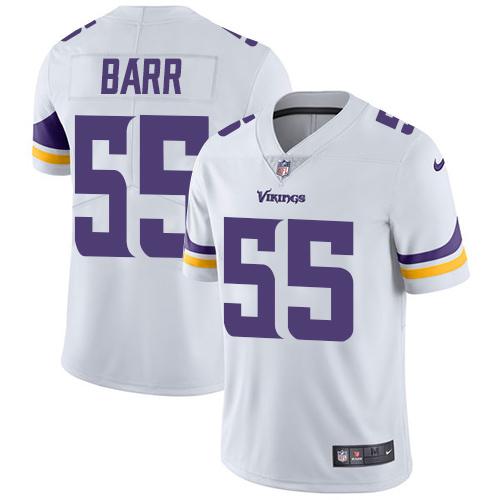 Nike Vikings #55 Anthony Barr White Men's Stitched NFL Vapor Untouchable Limited Jersey - Click Image to Close